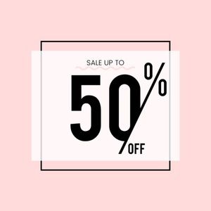 EVERYTHING 50% OFF